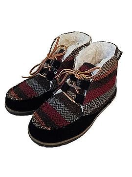 Minnetonka Chevron Sherpa Lined Ankle Boots Ankle Boots (view 1)