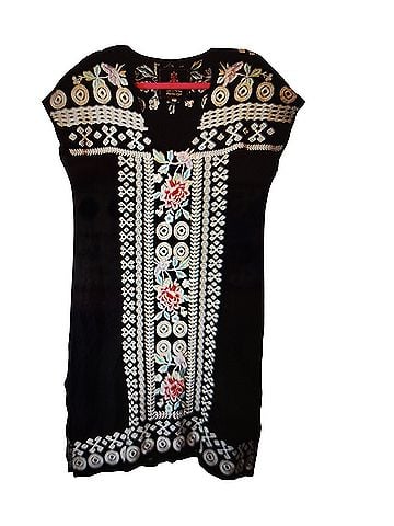 Johnny Was JWLA Tara knee length linen Casual Dress (view 2)