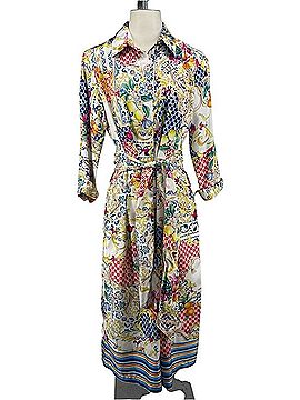 Hinson Wu Floral Print Robe Dress Cocktail Dress (view 1)