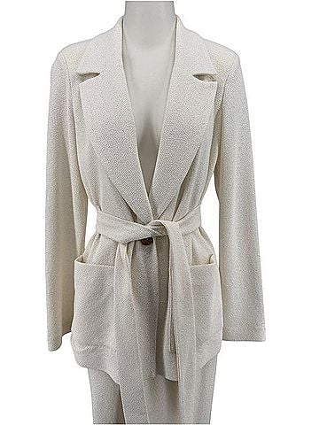 Iris Setlakwe Tie-Belt Open Front Blazer Jacket (view 1)