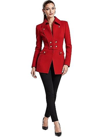 White House Black Market Pea Coat Coat (view 1)