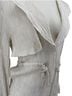 Jonathan Simkhai Cream Crinkled Button-Front Jacket with Waist Tie Jacket - photo 2