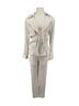 Jonathan Simkhai Cream Crinkled Button-Front Jacket with Waist Tie Jacket - photo 4