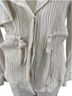 Jonathan Simkhai Cream Crinkled Button-Front Jacket with Waist Tie Jacket - photo 3