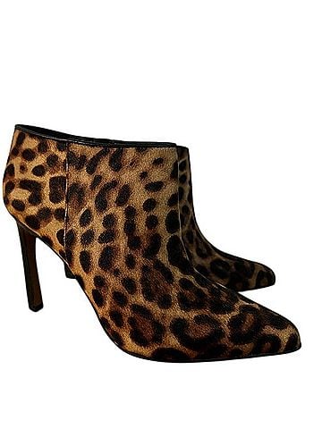 Nine West Cheetah Print Booties Boots (view 1)