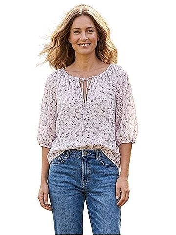 Lucky Brand 3/4 Sleeve Blouse (view 2)