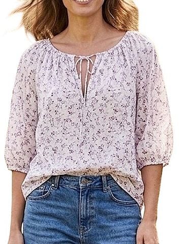 Lucky Brand 3/4 Sleeve Blouse (view 1)
