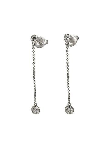 Tiffany & Co. Tiffany &amp; Co. By the Yard Drop Diamond Earrings, Platinum (Pt) (view 2)
