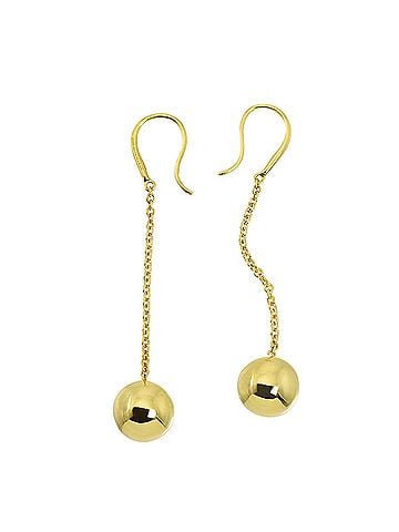 Tiffany & Co. Tiffany &amp; Co. Hardware Ball Earrings, 18K Yellow Gold (750), Pierced Earrings (view 2)
