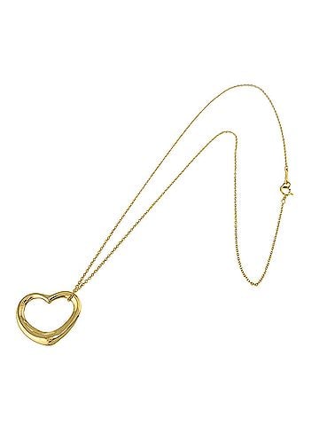 Tiffany & Co. Tiffany &amp; Co. Heart Necklace, 22mm wide, 40cm length, 18K Yellow Gold (750) Open Necklace (view 2)