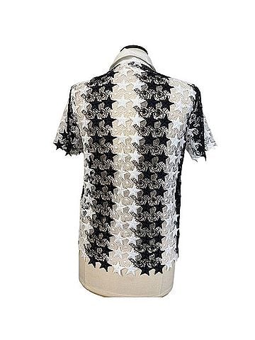 Alberto Makali Star Lace Button Shirt Short Sleeve Button-Down Shirt (view 2)
