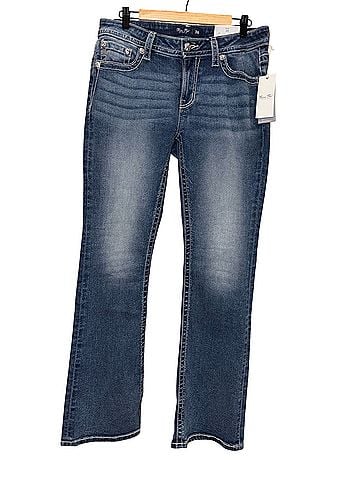 Miss Me Vernal Fleur De Lis Abstract Stitch Jeans (view 2)