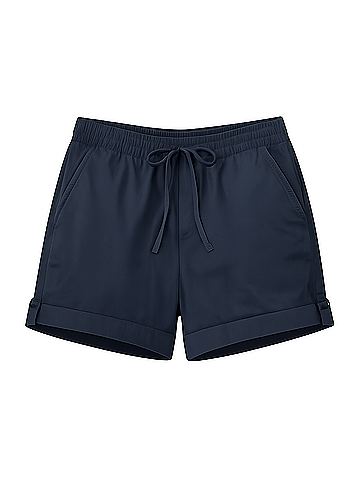 Pact Midnight Blue Monterey Poplin Short (view 1)
