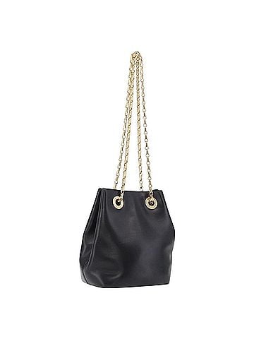 Céline Shoulder Leather Black Leather Shoulder Bag Bag (view 1)