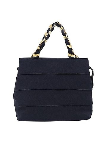 Salvatore Ferragamo Vala Canvas Navy Canvas Shoulder Bag Bag (view 1)