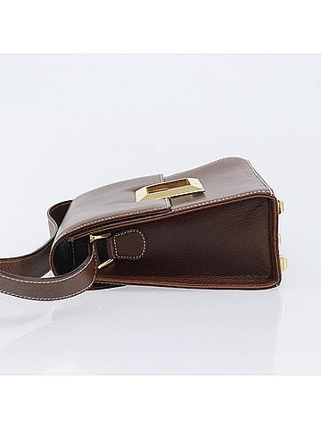 Salvatore Ferragamo Shoulder Bag Leather Brown Leather Shoulder Bag Bag (view 2)