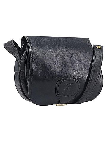 Céline Shoulder Leather Black Leather Shoulder Bag Bag (view 1)