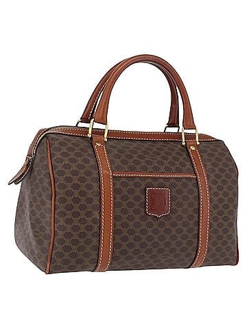 Céline Macadam Macadam With Leather Brown Canvas Tote Bag Bag (view 1)