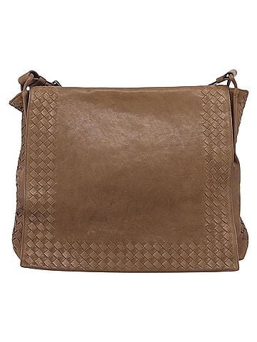 Bottega Veneta Intrecciato Shoulder Leather Beige Leather Shoulder Bag Bag (view 1)