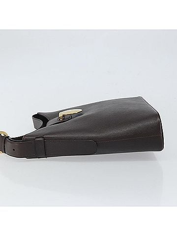 Salvatore Ferragamo Shoulder Bag Leather Brown Leather Shoulder Bag Bag (view 2)