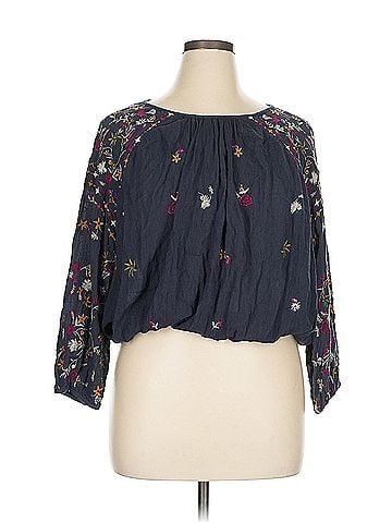 Free People Free People 3/4 Sleeve Blouse (view 1)