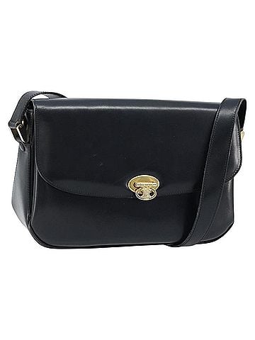 Céline Shoulder Leather Black Leather Shoulder Bag Bag (view 1)