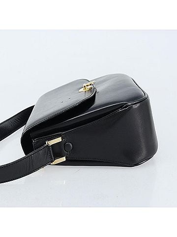 Céline Shoulder Leather Black Leather Shoulder Bag Bag (view 2)