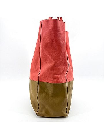 Céline Vertical Bi-Cabas Leather Pink Leather Tote Bag Bag (view 2)