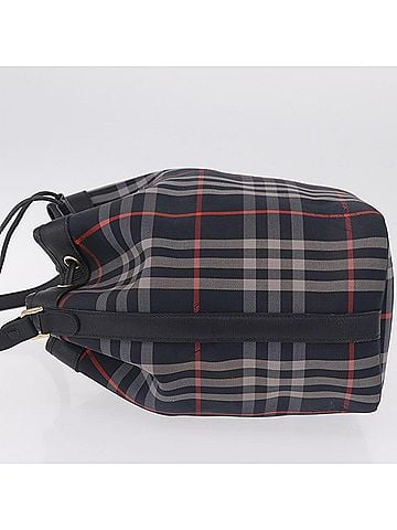 Burberry Nova Check Shoulder Bag Canvas Black Canvas Shoulder Bag Bag (view 2)