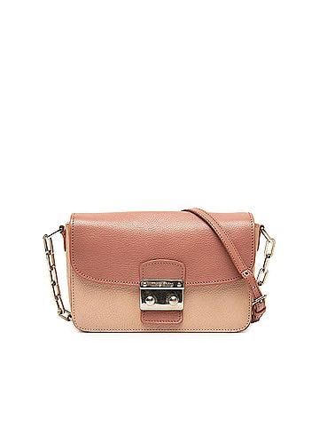 Miu Miu Bicolor Goatskin Madras Crossbody (view 1)
