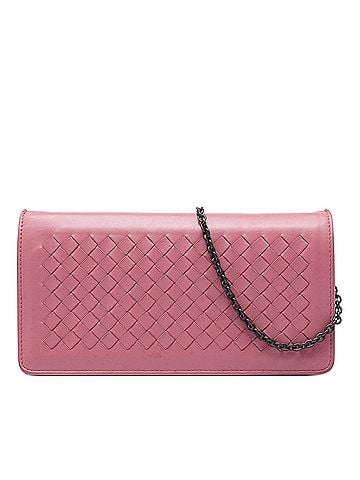 Bottega Veneta Nappa Intrecciato Continental Wallet on Chain (view 1)