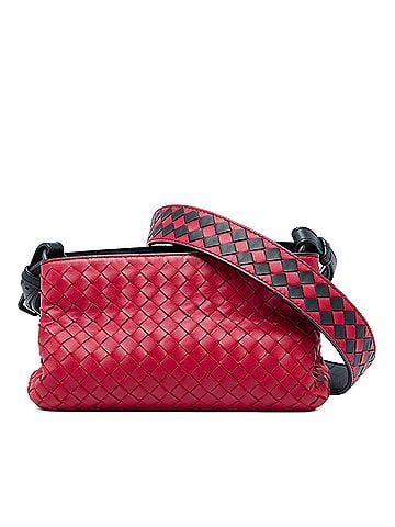 Bottega Veneta Nappa Intrecciato Double Zip Crossbody (view 1)