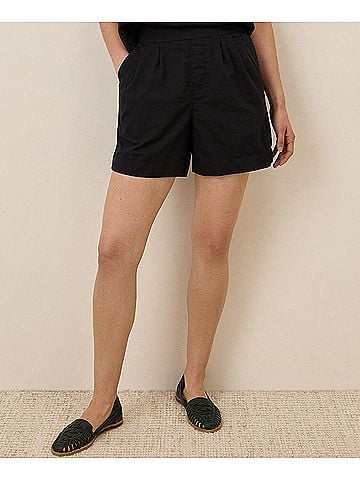 Pact Black Canopy Linen Blend High-Waisted Short (view 2)