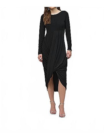 Joseph Ribkoff Cocoon Dress in Black (view 2)
