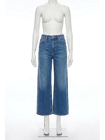 Pistola Penny High Rise Wide Leg Denim Jeans in Rooftop (view 1)