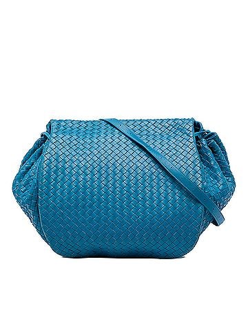 Bottega Veneta Nappa Intrecciato Flap Crossbody (view 1)
