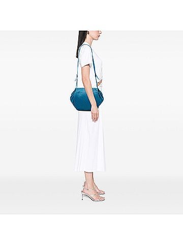 Bottega Veneta Nappa Intrecciato Flap Crossbody (view 2)