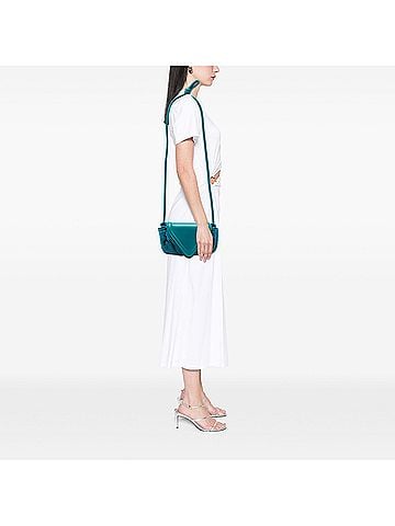 Bottega Veneta Small Beaded Crochet Knit and Leather Beak Crossbody (view 2)