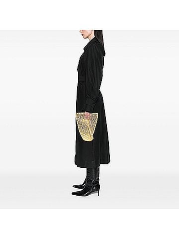Bottega Veneta Metallic Nappa Intrecciato Padded Crisscross Clutch (view 2)