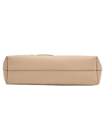 Saint Laurent Saint Laurent Shopping Toy Tote Bag in Beige Leather (view 2)