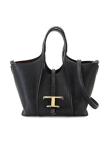 Tod's TOD'S T Timeless Mini Handbag, 2-way Hand/Shoulder Bag, Leather, Black (XBWTSBA9100Q8E) (view 1)