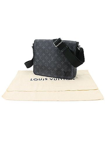 Louis Vuitton Louis Vuitton District PM NM Monogram Eclipse Shoulder Handbag, Black M44000 (view 2)