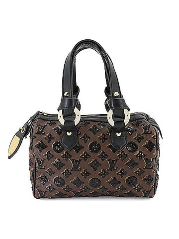 Louis Vuitton Louis Vuitton Speedy 30 Monogram Eclipse Handbag, Brown/Black with Sequins, M40243 (view 1)