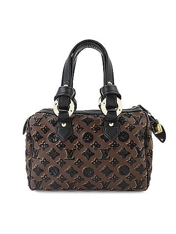 Louis Vuitton Louis Vuitton Speedy 30 Monogram Eclipse Handbag, Brown/Black with Sequins, M40243 (view 2)