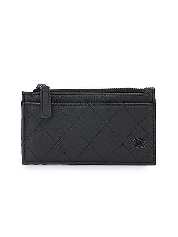 Chanel Chanel Matelassé Fragment Case, Wallet/Coin Purse, Leather, Black AP3823 Coin Case (view 1)