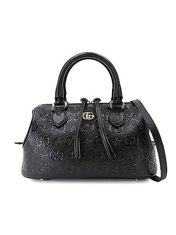 Gucci Gucci GG Star Medium 2-way Hand/Shoulder Handbag, Leather, Black, 675773 (view 1)