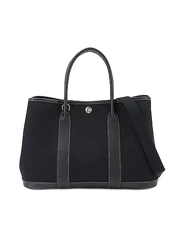 Hermès Hermes Garden Party TPM 2-way Tote Shoulder Handbag Toile Officier Leather Black ?I Stamp (view 1)