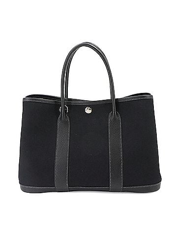 Hermès Hermes Garden Party TPM 2-way Tote Shoulder Handbag Toile Officier Leather Black ?I Stamp (view 2)