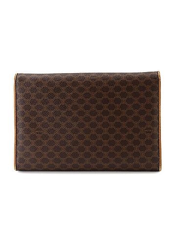 Céline Celine Macadam Shoulder Handbag, Leather, Brown, Gold Hardware (view 2)