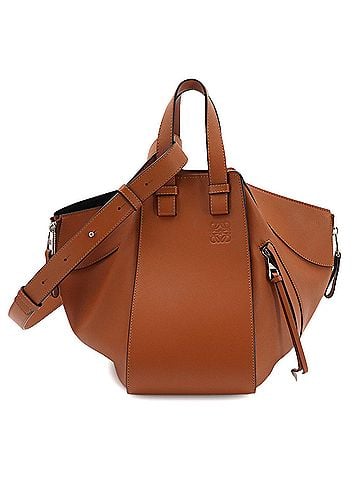 Loewe LOEWE Hammock Small 2-way Handbag Shoulder Bag Leather Brown Silver Hardware (view 1)